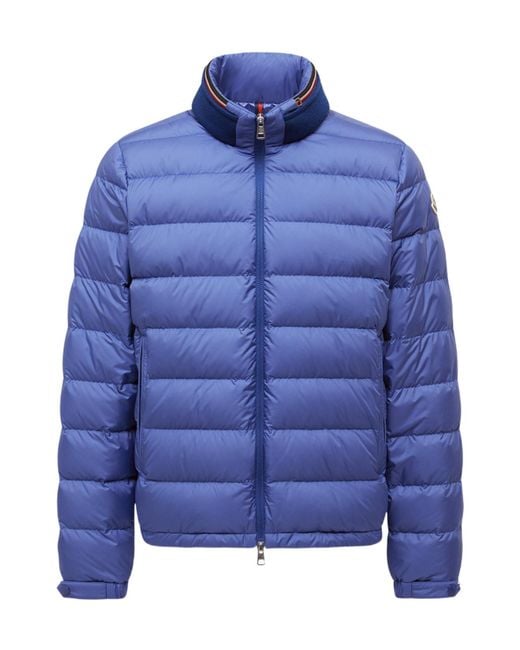 Moncler Men's Blue Brendann Zip-Up Padded Jacket