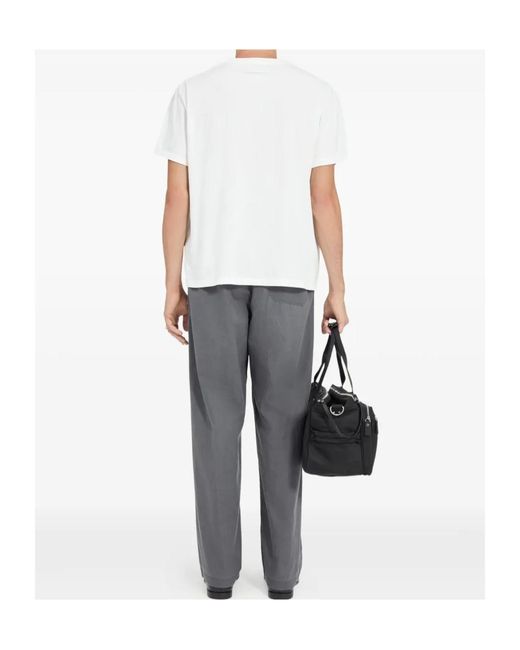 MM6 by Maison Margiela White Numeric Signature Spray T-Shirt for men