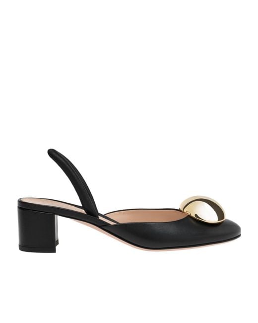 Gianvito Rossi Metallic Sphera 45 High-Heeled Sandals