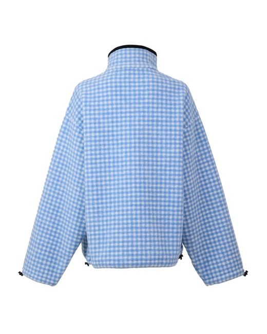 Miu Miu Blue Fleece Zipup Jacket