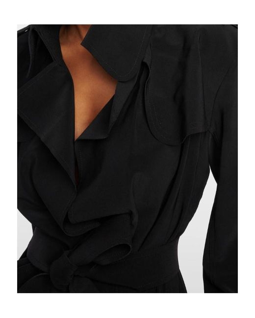 Norma Kamali Black Jersey Playsuit