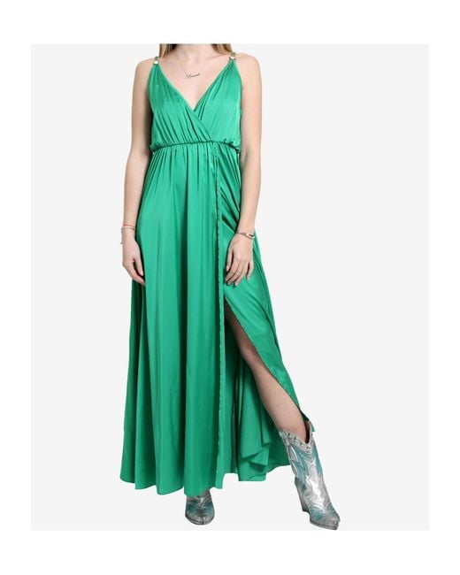 Aniye By Green Spaghetti Strap Dress