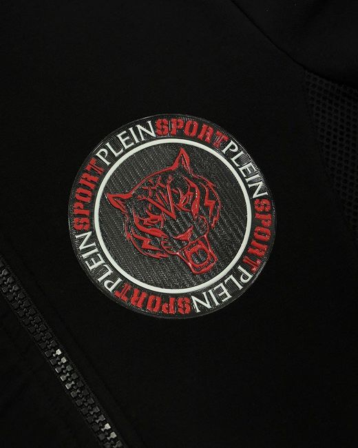 Philipp Plein Black Logo Sticker Casual Jacket for men