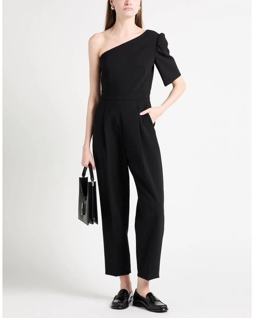 Max Mara Black One-Shoulder Jumpsuit
