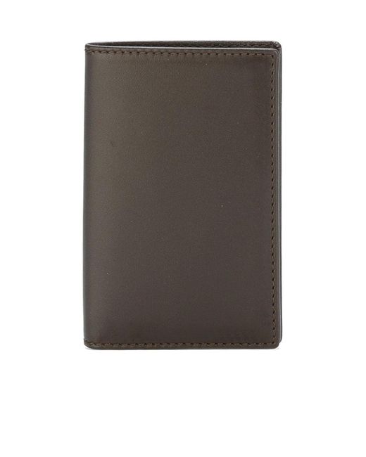 Comme des Garçons Blue Smooth Bi-Fold Wallet