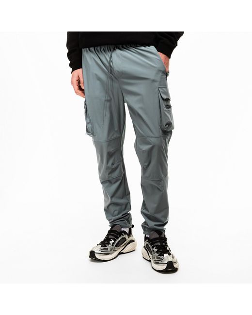 Represent Blue Waterproof Solid Color Trousers for men