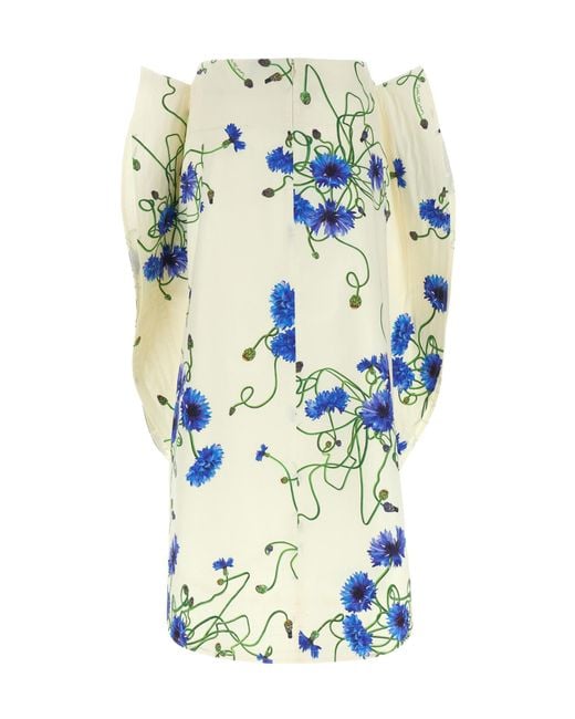 Stella McCartney Blue Ruffled High Waist Skirt