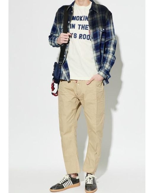 DSquared² Natural Cropped Jeans for men