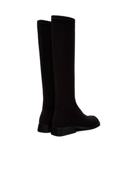 Camper Black Textile High Boots For