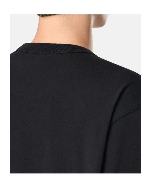 Stone Island Black Short-Sleeved Crewneck T-Shirt for men