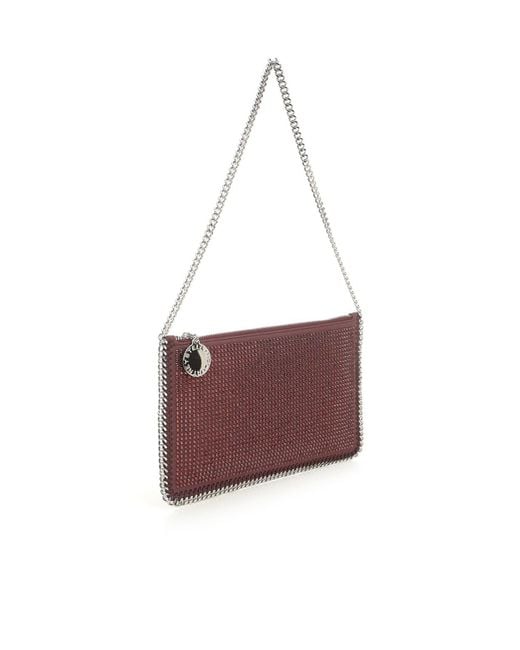 Stella McCartney Purple Falabella Embellished Clutch Bag