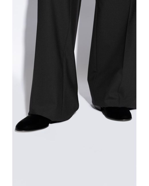 Gianvito Rossi Black Jean Round Toe Loafers for men