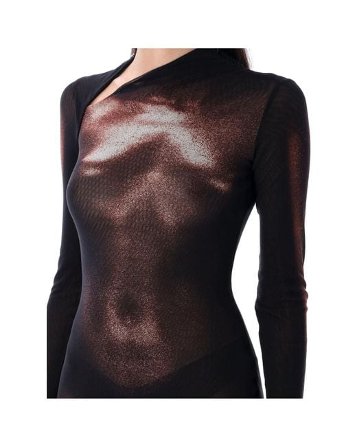 Jean Paul Gaultier Black Jumpsuit Mesh Body Dust