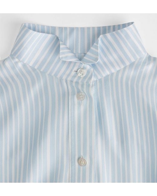 Dior Blue Iviera Long Belted Shirtdress