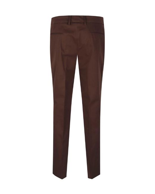 Pt Pantaloni Brown Cotton Trousers