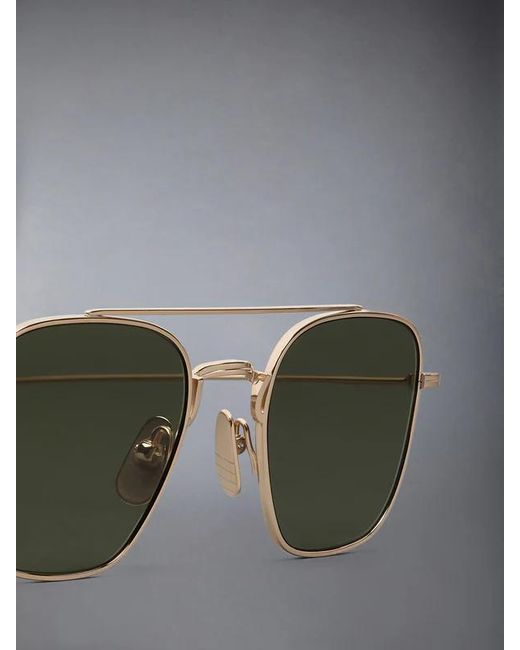 Thom Browne Multicolor Eyewear Squared Frame Sunglasses for men