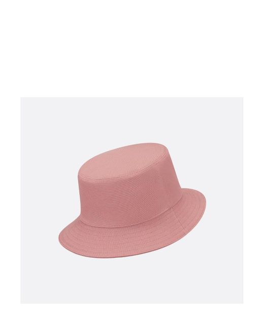 Dior Pink Homme Logo Embroidered Bucket Hat for men
