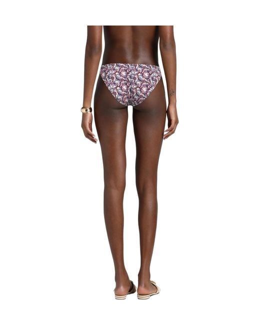 Isabel Marant Purple Floral-Print Bikinis
