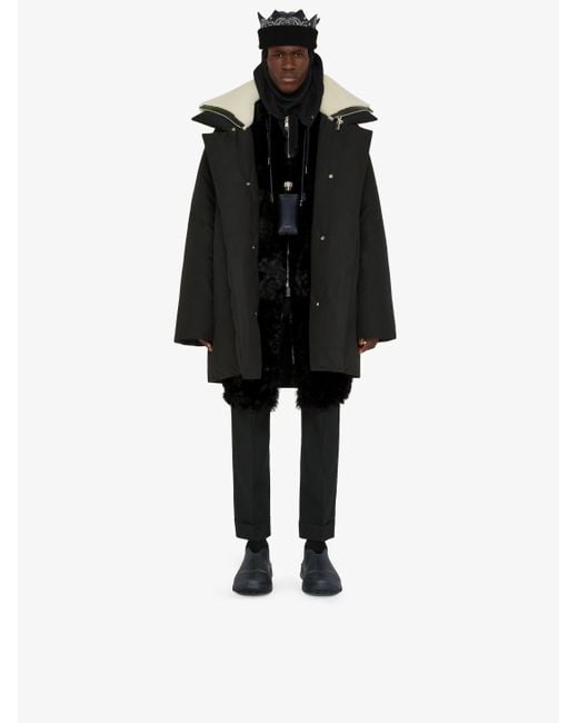 Givenchy Black Quilted Puffer Coat for men
