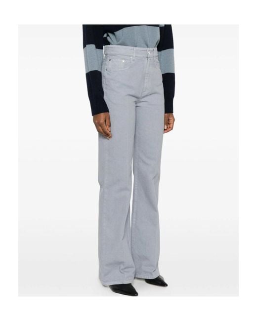 A.P.C. Gray Five-Pocket Jeans