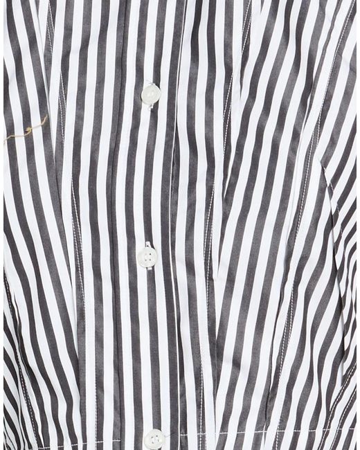 Sportmax White Striped Long Sleeve Shirt