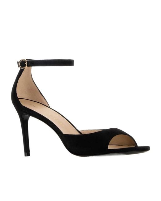 Stuart Weitzman Black High-Heeled Sandals