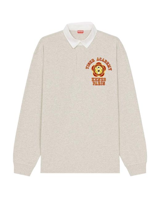 KENZO White Tiger Academy' Polo Shirt for men