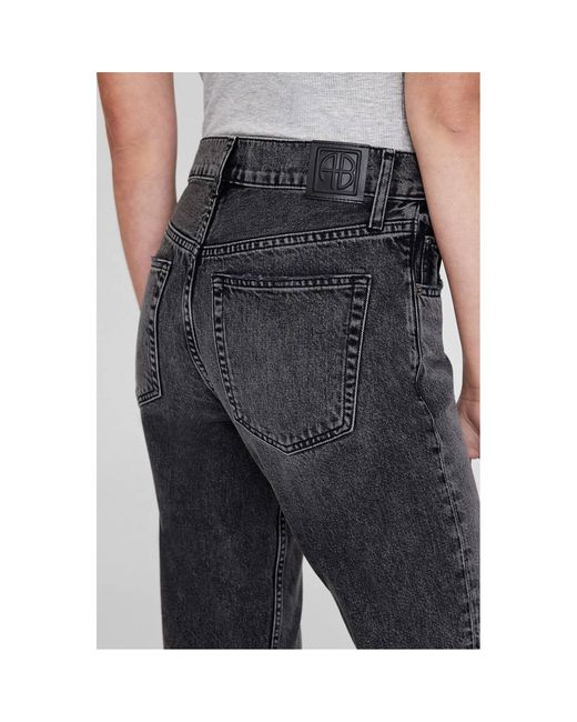 Anine Bing Gray Belt Loop Jeans
