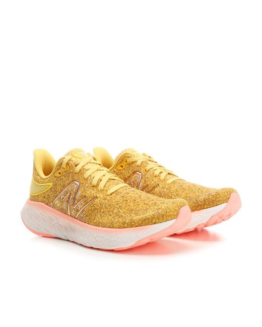 New Balance Yellow Fresh Foam Lace-Up Sneakers