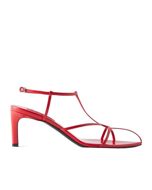 Jil Sander Pink Pointed-Toe Heeled Sandals