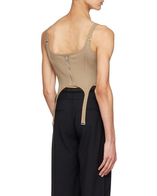 Dion Lee Natural Ribbed Combat Corset for men