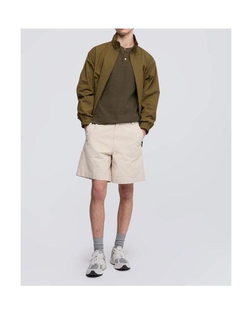 Aspesi Natural Pleated Bermuda Shorts for men