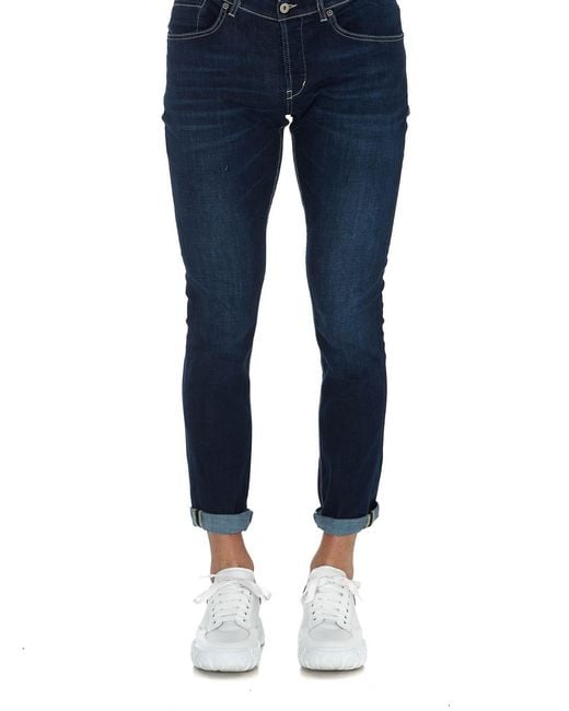 Dondup Blue Logo Jeans for men