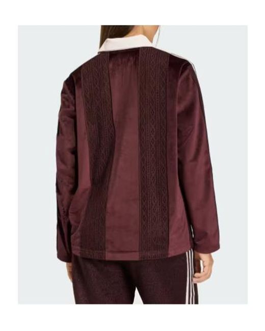 Adidas Originals Purple Winterised Longsleeve Soccer Jersey Top
