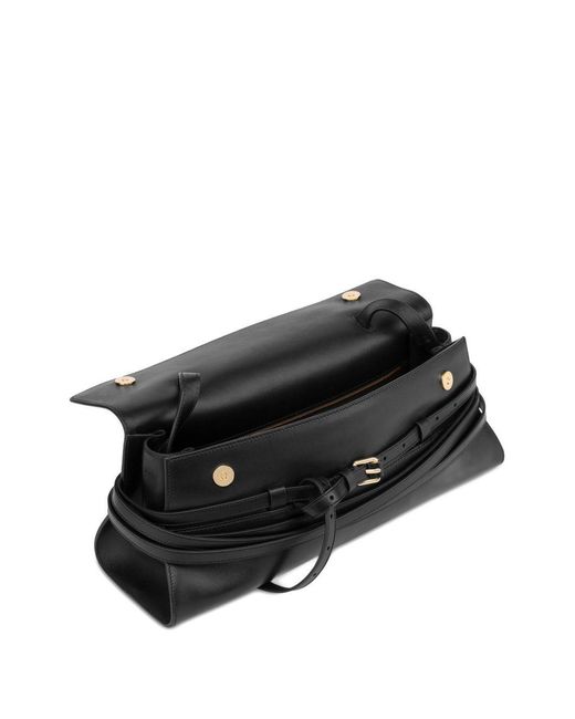 Moschino Black Medium Tie Me Shoulder Bag