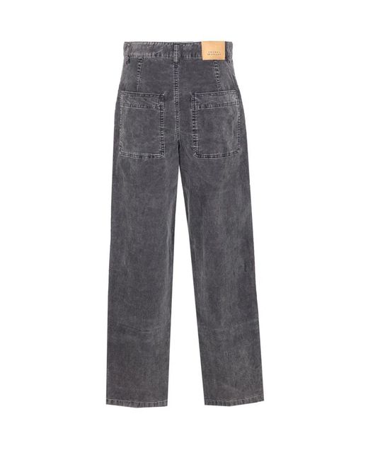 Isabel Marant Gray Isabel Marant Étoile Onyta Straight Leg Trousers