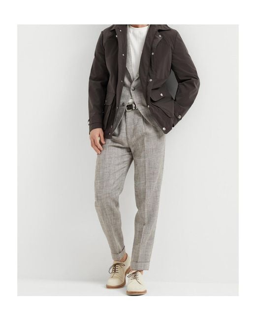 Brunello Cucinelli Gray Two-Piece Tailored Suit for men