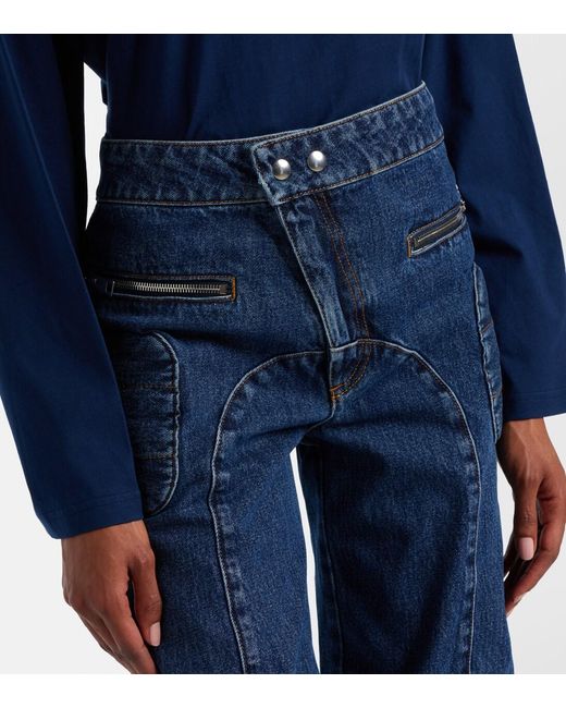 Jean Paul Gaultier Blue Patchwork Jeans
