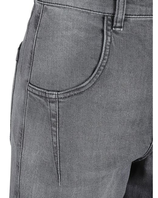 Eleventy Gray Cropped Jeans