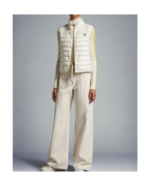 Moncler Natural Cotton Trousers