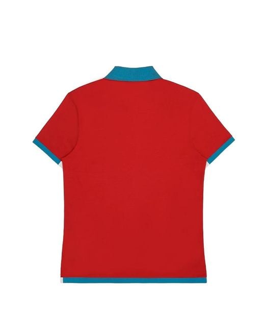 Prada Red Logo Polo Shirt for men