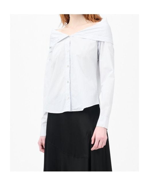 Our Legacy White Kaonashi Embroidered Shirt
