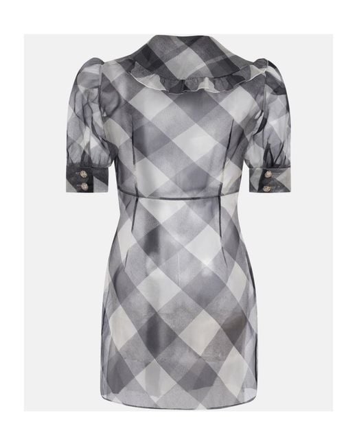 Alessandra Rich Gray Dress