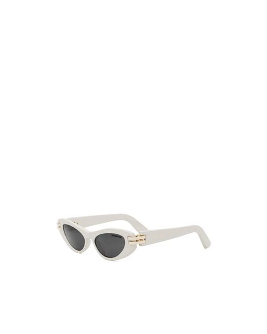 Dior White Eyewear Butterfly Frame Sunglasses for men