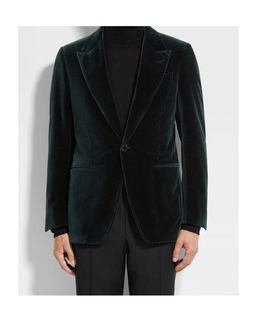 Zegna Black Single-Breasted Suit Jacket for men