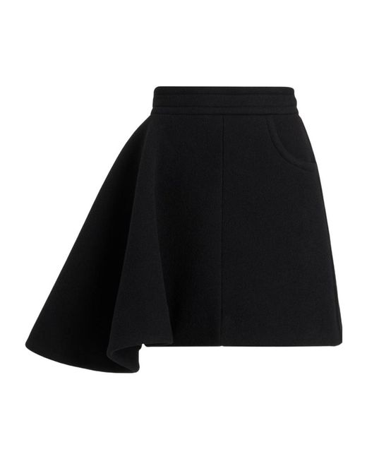 Patou Black Asymmetric Skirts
