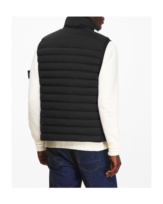 Stone Island Black Lightweight Warm Vest for men