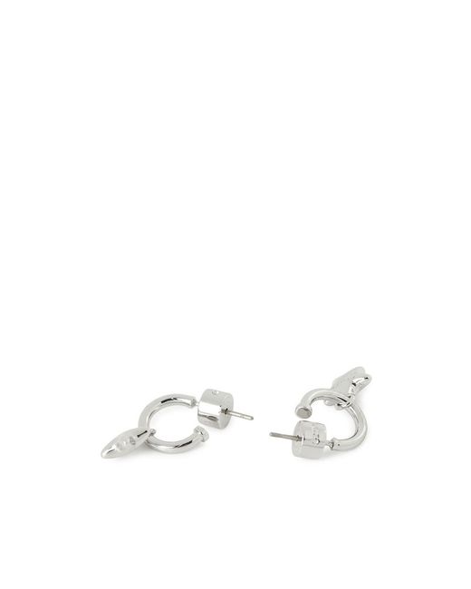 COACH White Star Earrings