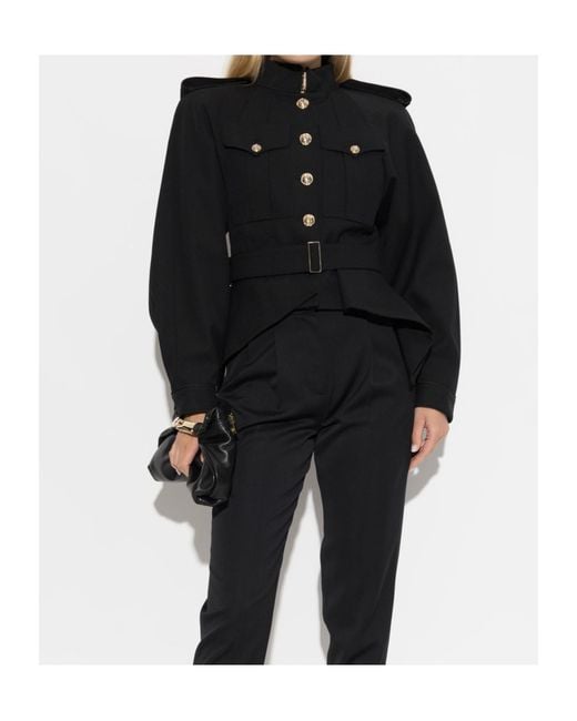 Balmain Black Long-Sleeve Casual Jacket