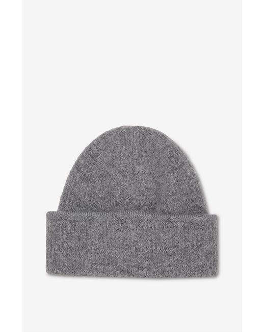 Jacquemus Gray Ribbed Hat for men